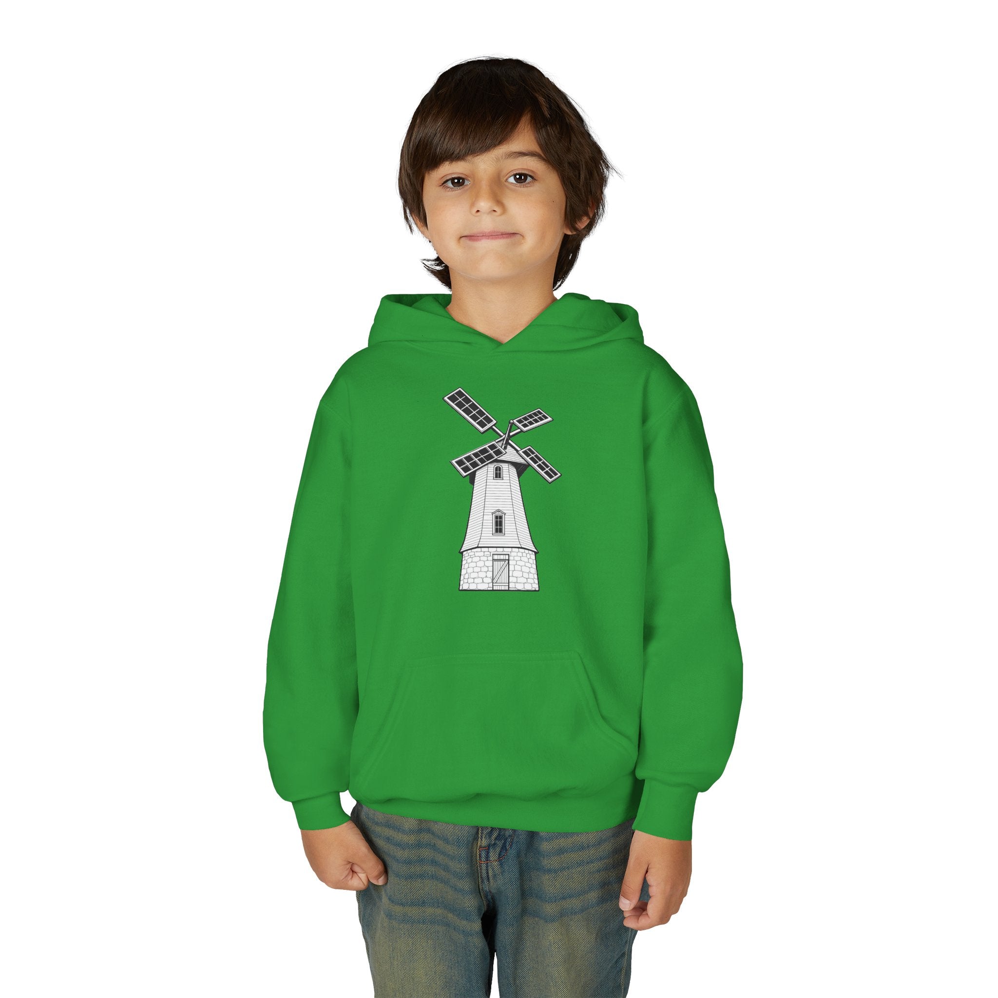 Youth Windmill Hoodie - Knollcrest School Spirit Hooded Sweatshirt