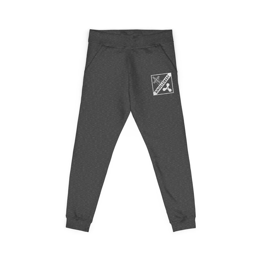 Unisex Fleece Sweatpants (White Embroidery)