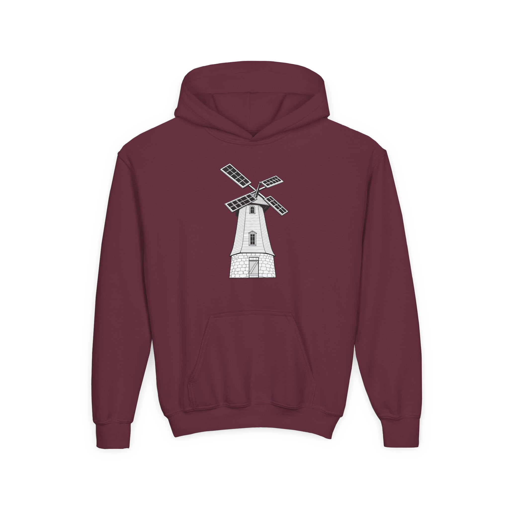 Youth Windmill Hoodie - Knollcrest School Spirit Hooded Sweatshirt