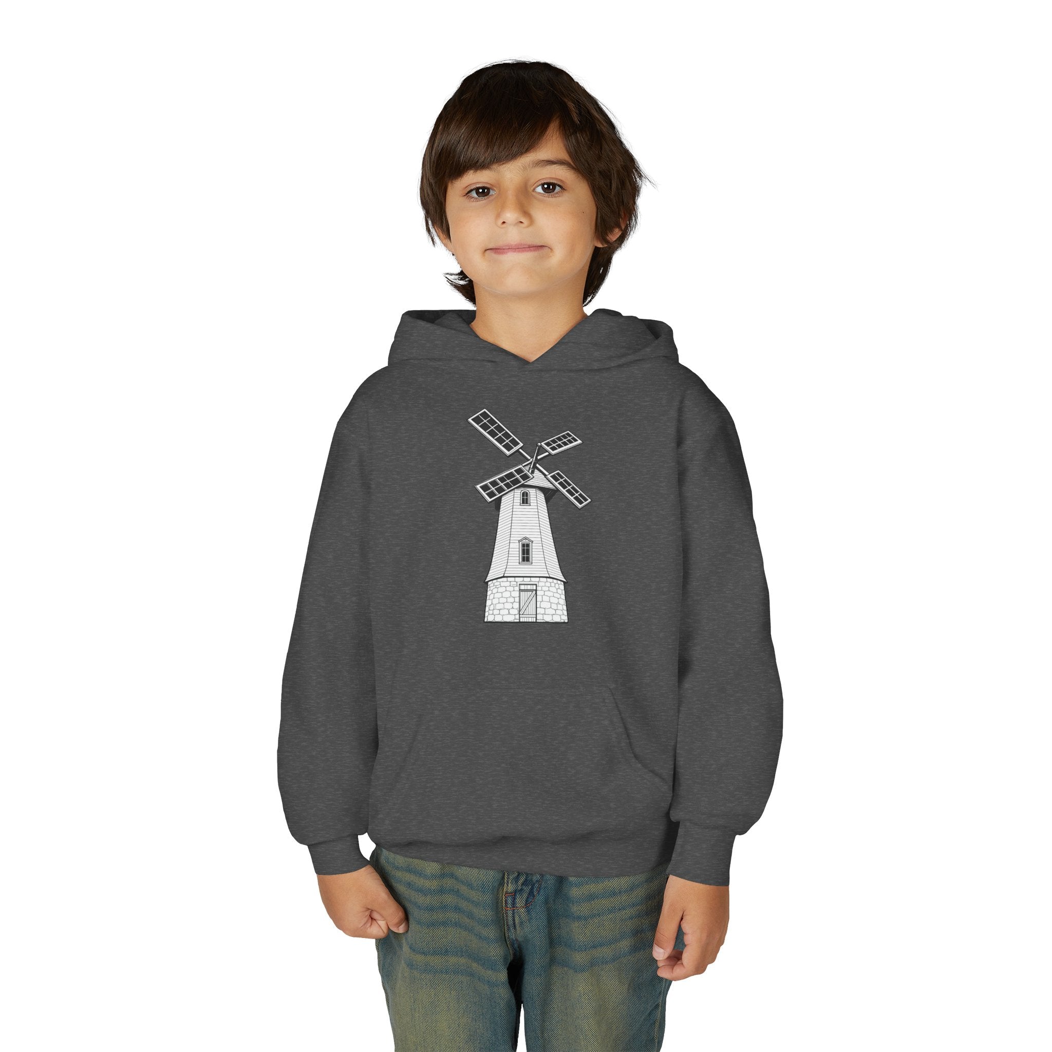 Youth Windmill Hoodie - Knollcrest School Spirit Hooded Sweatshirt