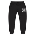 Unisex Fleece Sweatpants (White Embroidery)