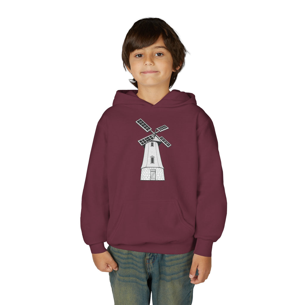Youth Windmill Hoodie - Knollcrest School Spirit Hooded Sweatshirt