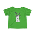 Infant Tee with Vintage Windmill Illustration — Cute Nursery Baby Shirt