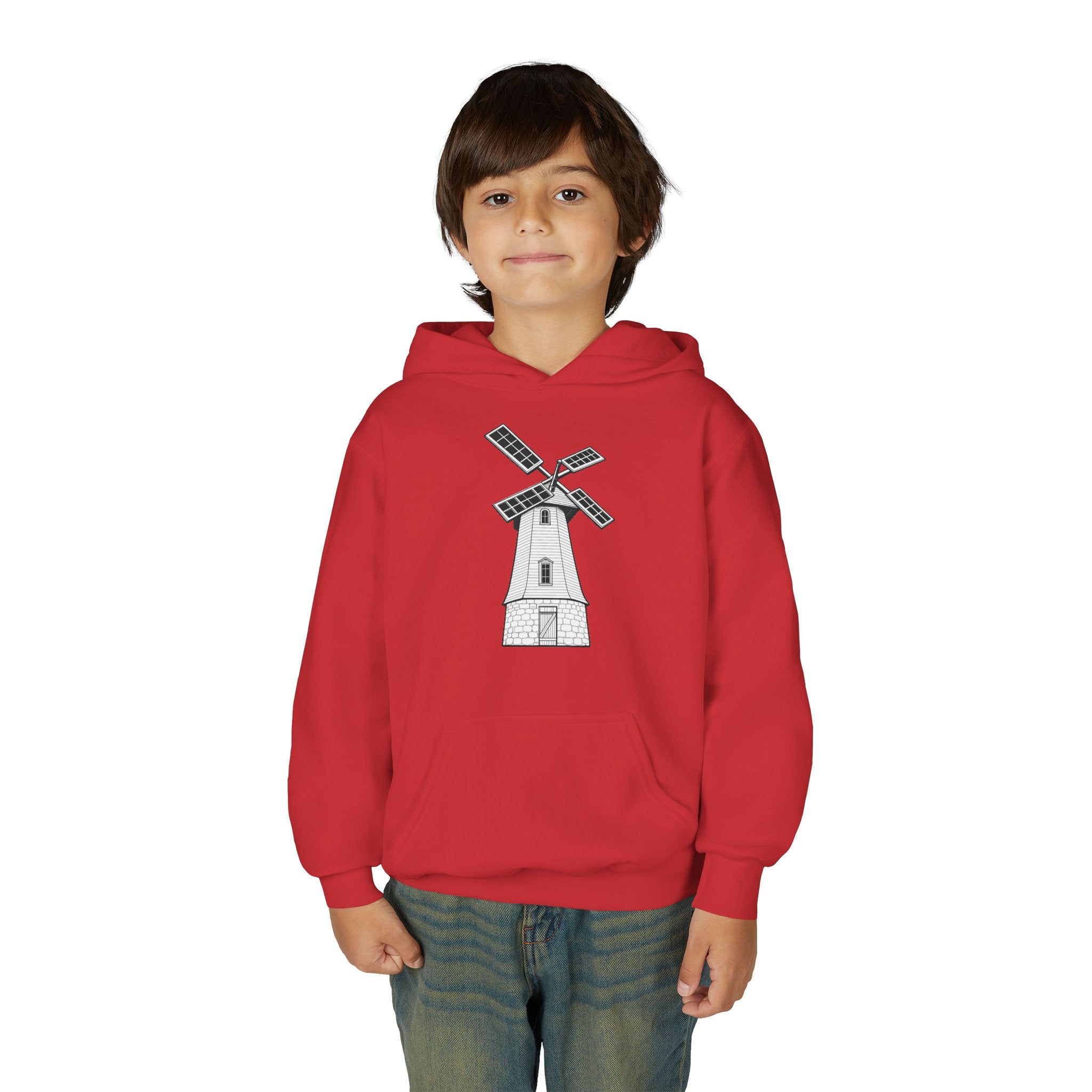 Youth Windmill Hoodie - Knollcrest School Spirit Hooded Sweatshirt