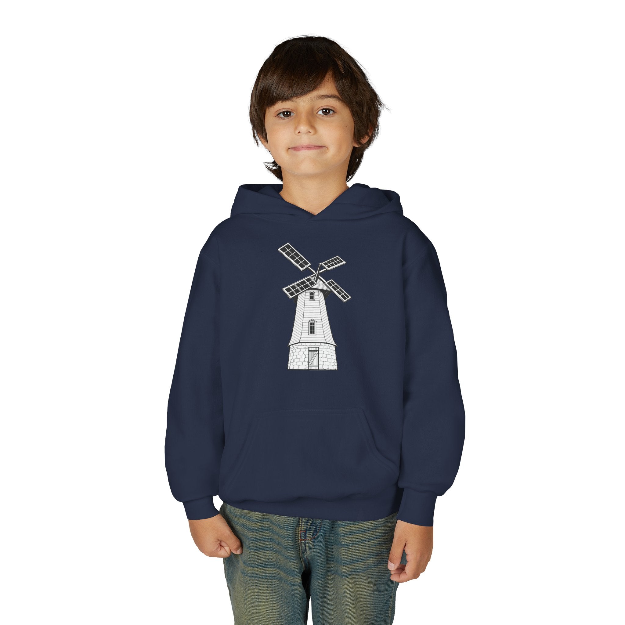 Youth Windmill Hoodie - Knollcrest School Spirit Hooded Sweatshirt