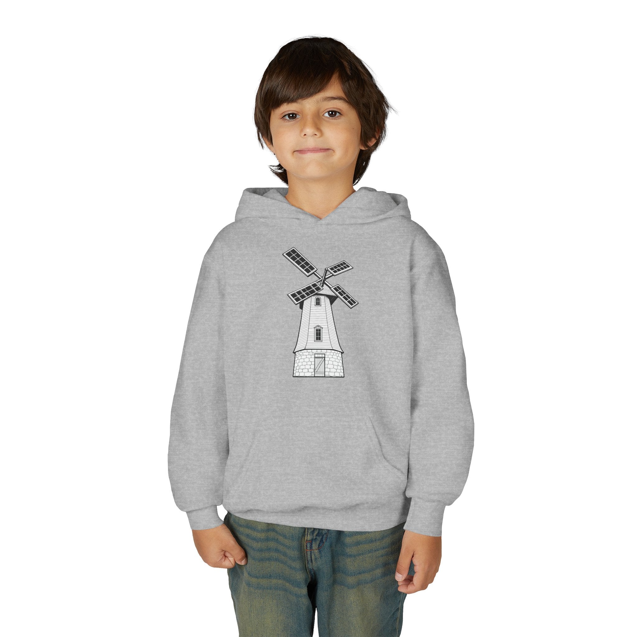 Youth Windmill Hoodie - Knollcrest School Spirit Hooded Sweatshirt